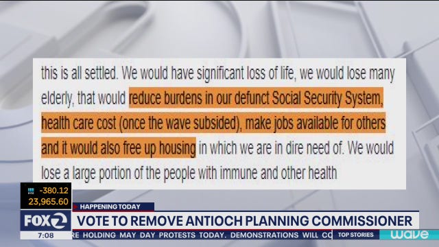 Antioch planning commissioner under fire for controversial coronavirus post