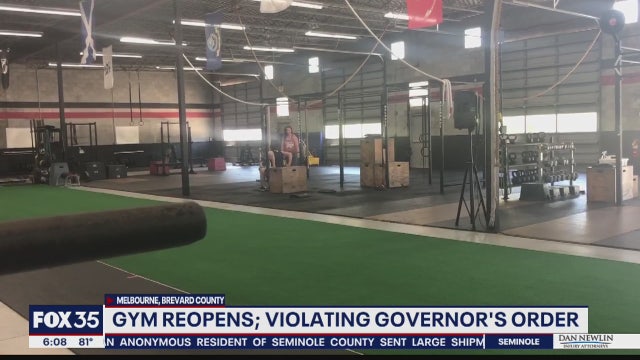 Melbourne gym reopens, defying governor’s orders