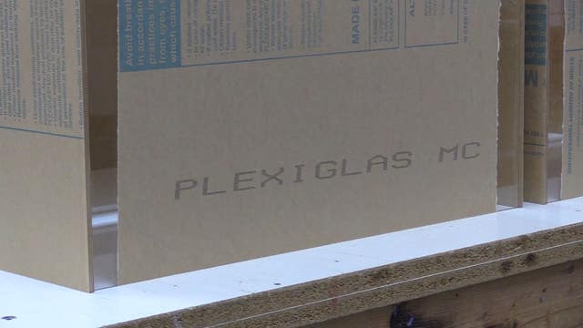 Material for 'sneeze guards' in high demand to keep customers separate