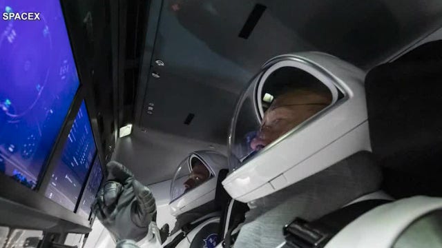 Astronauts take part in dress rehearsal prior to upcoming manned mission aboard SpaceX's Crew Dragon