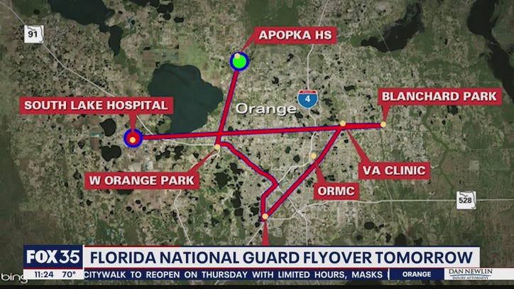 Florida National Guard Orlando Flyover On Wednesday Fox