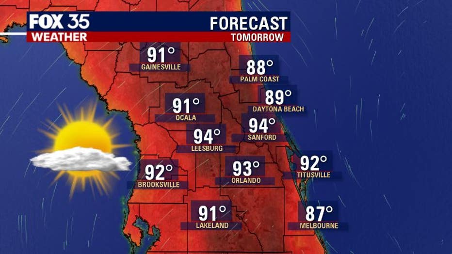 High Temperatures In Mid-90s To Bring A Taste Of Summer | FOX 35 Orlando