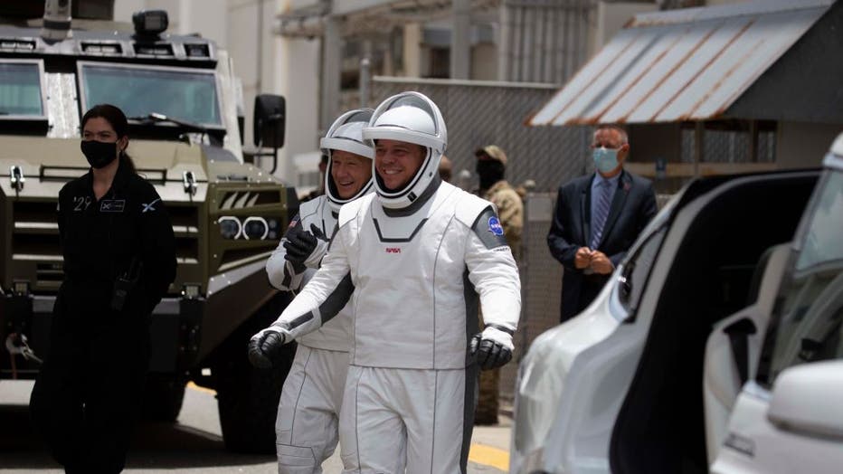 - GettyImages 1215625833 - Kennedy Space Center Visitor Complex to display suits of SpaceX’s first NASA astronauts