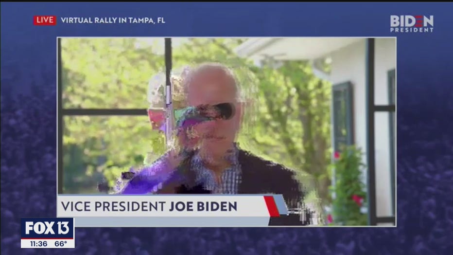 biden virtual rally