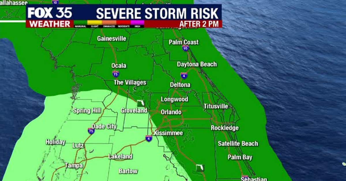 Strong storms get an earlier start Tuesday | FOX 35 Orlando