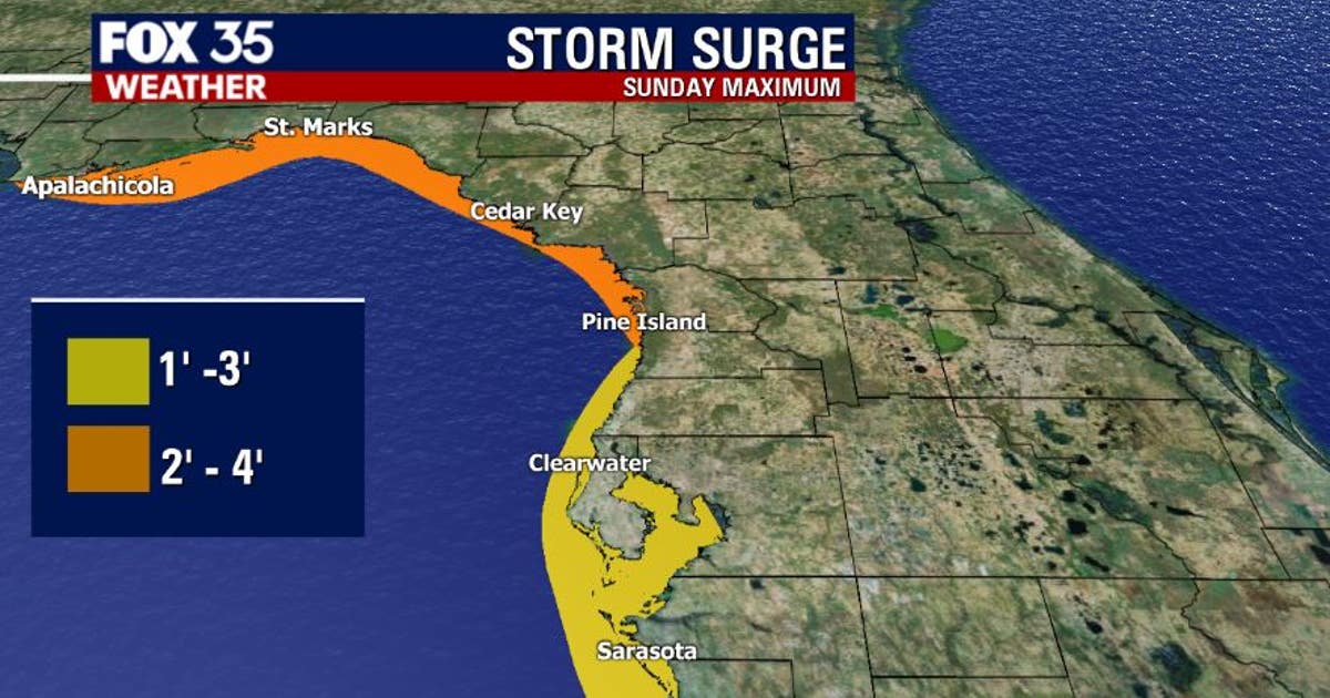 Coastal Flood Advisory in effect along the Florida Gulf Coast | FOX 35 ...