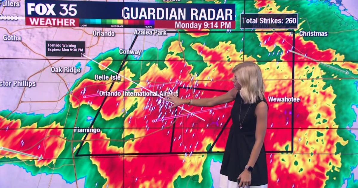 Strong storms prompted tornado warning in Orange County, lightning and ...
