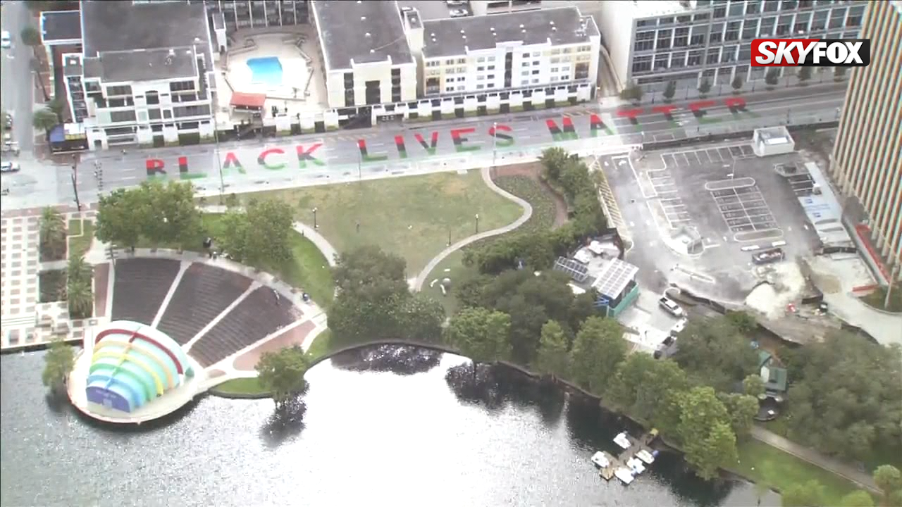 Downtown Orlando 'Black Lives Matter' street mural ...