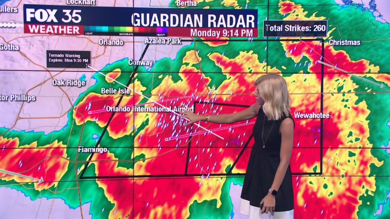 Strong storms prompted tornado warning in Orange County, lightning and