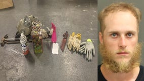 Police: Knife, hammer, crowbar, spray paint, fireworks among items found on Orlando protester