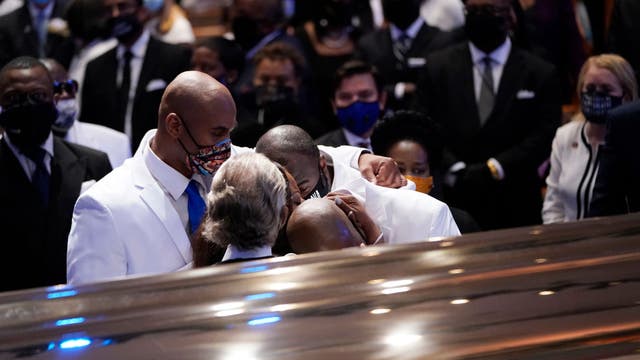 PHOTOS: Family, friends, notable figures gather at George Floyd funeral service