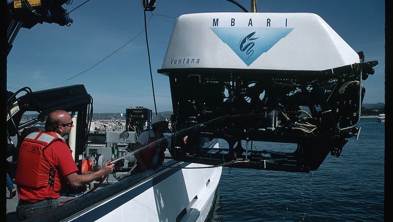 Submersible on Research Ship