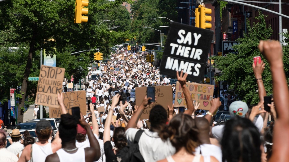 Protesters Gather In Brooklyn For Black Trans Lives Matter Rally