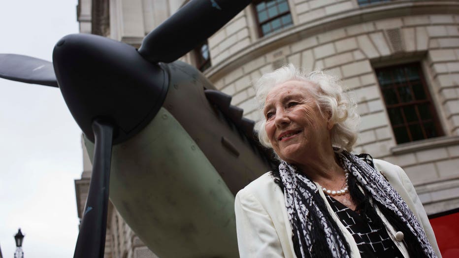UK - London - Dame Vera Lynn at Battle of Britain 70th anniversary