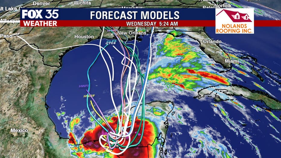 Approaching cold front will squelch possible tropical storm