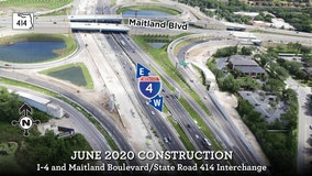 'Another milestone': Westbound I-4 in Maitland to close for lane shift into final alignment, FDOT says