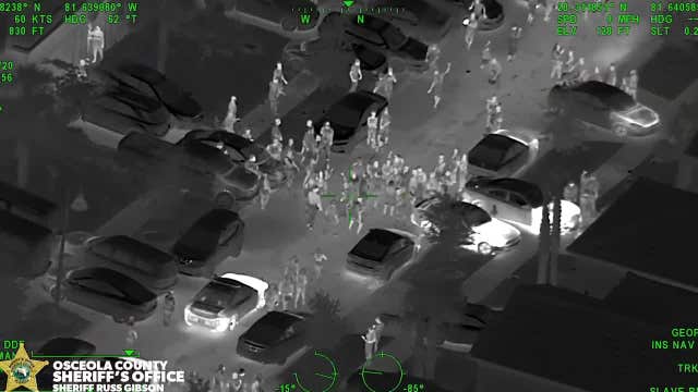 Florida sheriff's office releases footage of large block party in Kissimmee