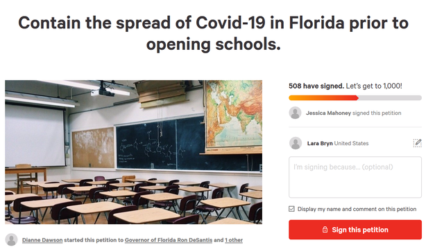 Teacher, mother starts Change.org petition to delay reopening schools