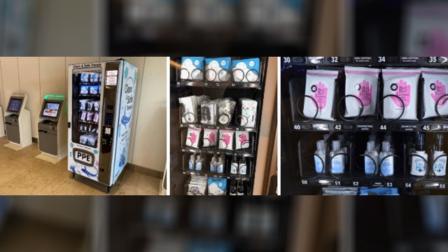 PPE-filled vending machines installed at Orlando International Airport for travelers