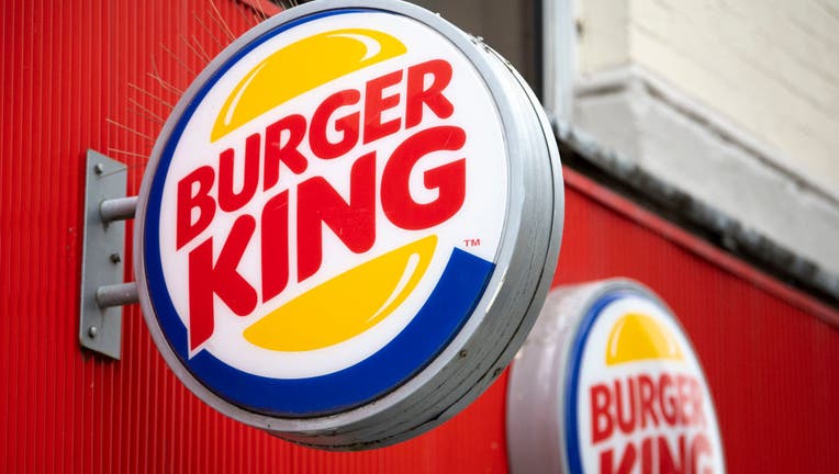 FILE - A close-up of a Burger King sign.