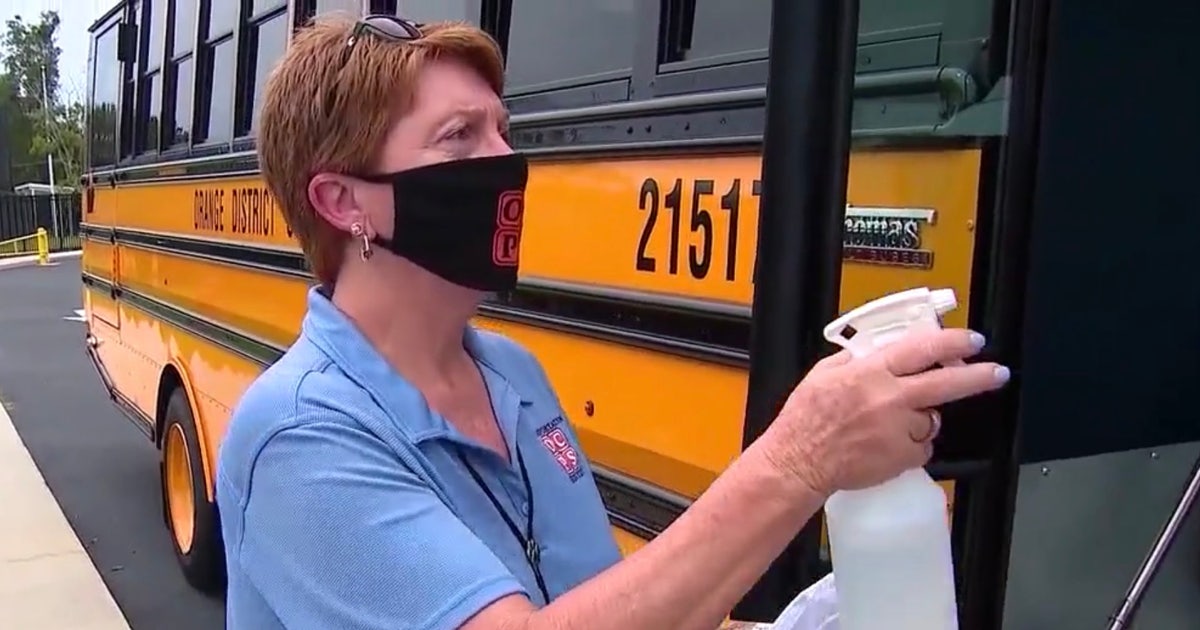 Orange County prepares school buses with new safety measures | FOX 35 ...