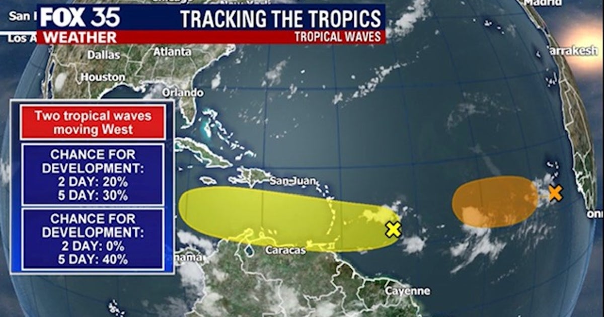 2 tropical waves being monitored in the Atlantic | FOX 35 Orlando