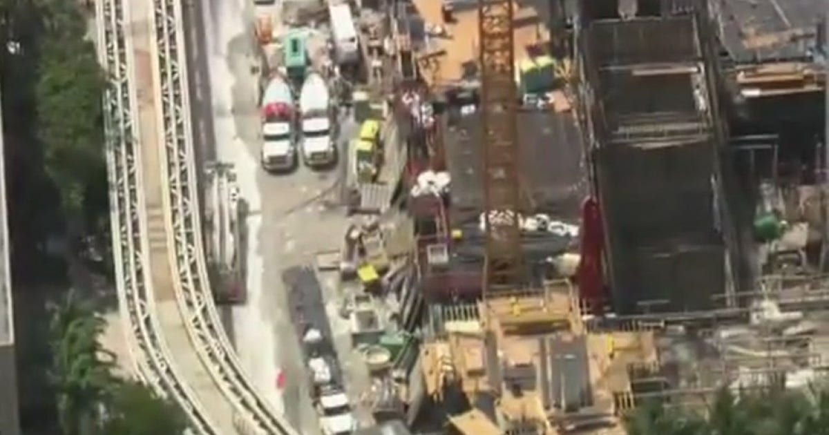 Rescuers free workers trapped in downtown Miami construction site | FOX ...