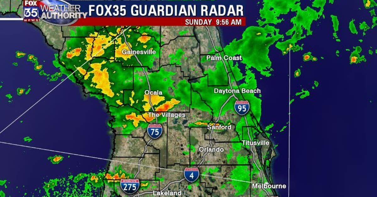 Rainy start to Sunday across Central Florida | FOX 35 Orlando