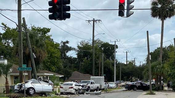 Police: Man flees traffic stop, t-bones vehicle at Daytona Beach intersection, killing innocent driver
