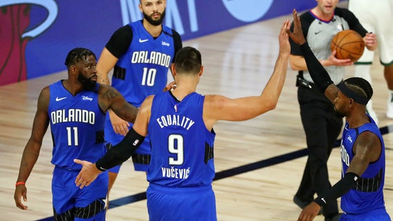 Vucevic, Magic upset top-seeded Bucks in NBA playoff opener