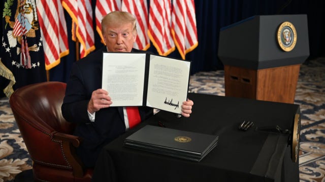 Trump allows some unemployment pay, defers payroll tax