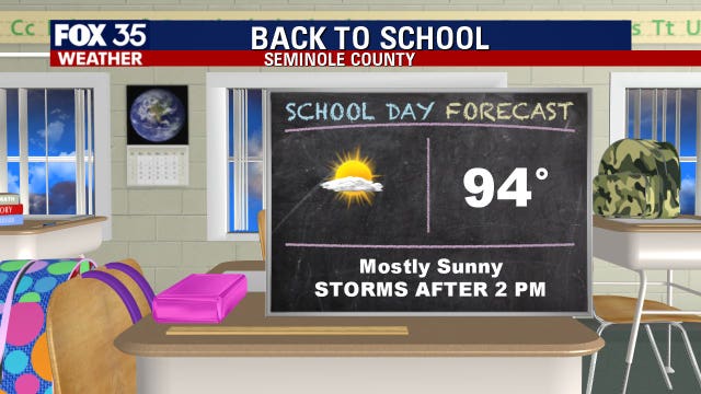 Back-to-School forecast: Seminole County students have a hot, humid, and wet first day back