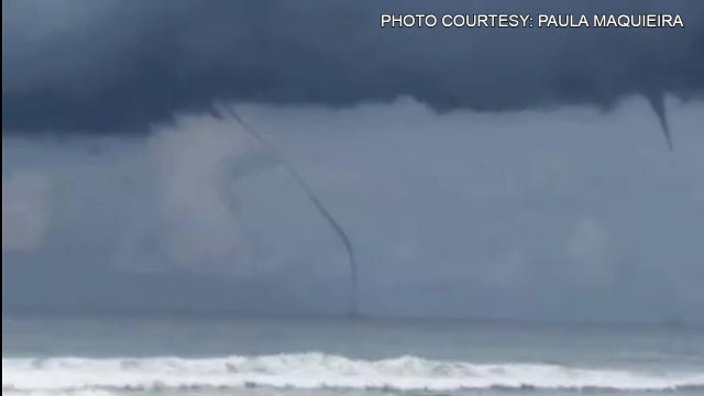 Waterspouts spotted off coast Brevard, Volusia coasts
