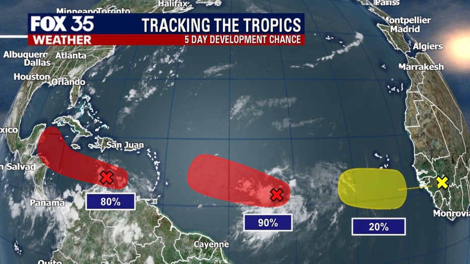 Tropical Depression No. 13 Forms In Atlantic As NHC Tracks 2 Other ...