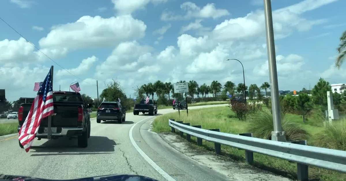 Car parade to support President Trump goes through I-4 in Orlando ...