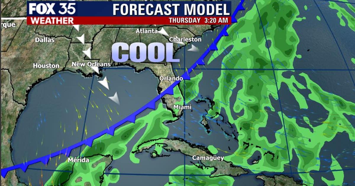 Cold front to pass through this week, bringing cooler and drier weather ...