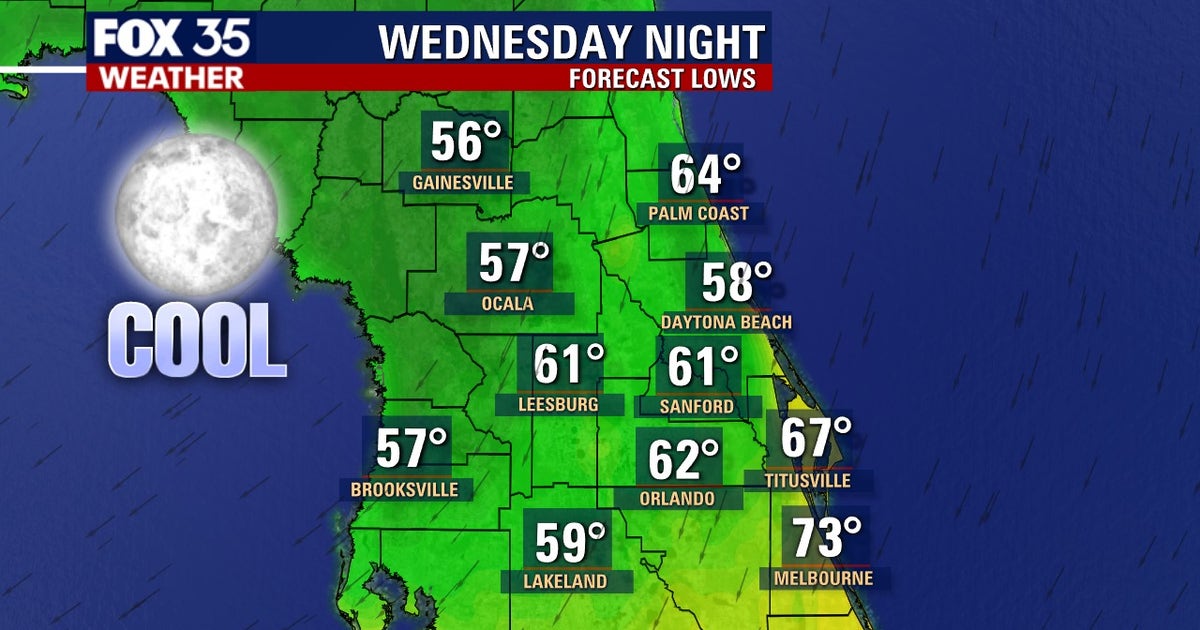 Cold front to drop temperatures into the 50s, 60s in Central Florida ...