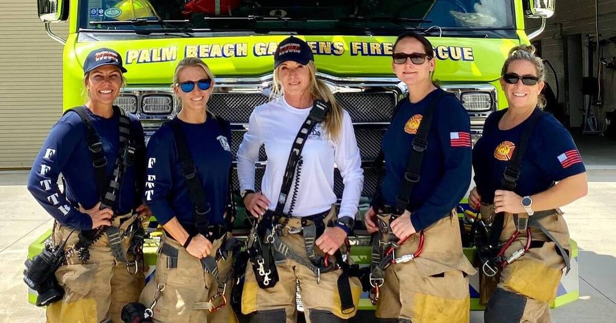 First ever all-female crew makes history at Florida fire department ...