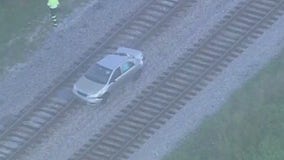 1 injured after vehicle gets stuck on tracks, hit by SunRail train