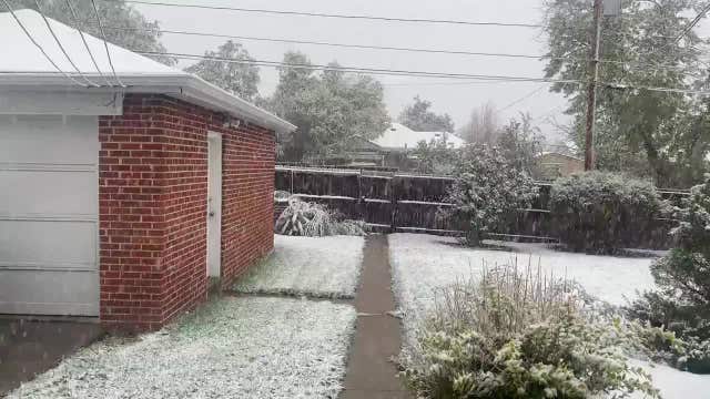 Scorching sun to unseasonal snow for Denver, Colorado
