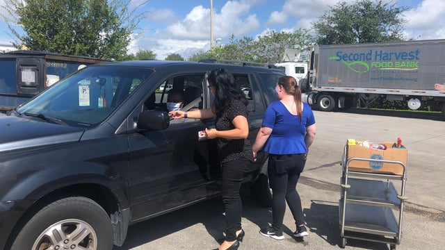 Theme park workers rely on food bank for meals during furloughs