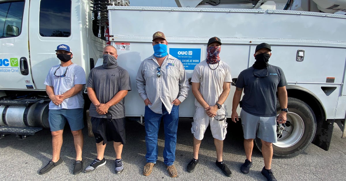 Florida power crews head out to help with Zeta storm damage | FOX 35 ...