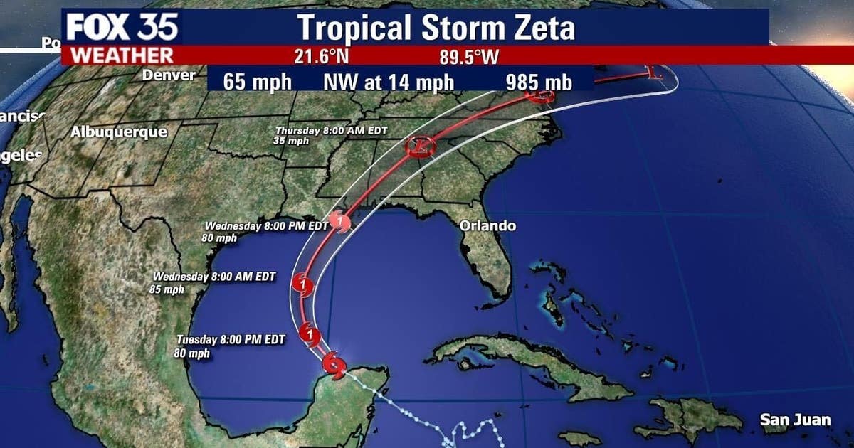 Warnings issued for parts of Florida as Zeta aims for Gulf Coast | FOX ...