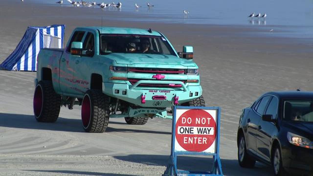 Law enforcement patrols Trucktoberfest in Daytona Beach