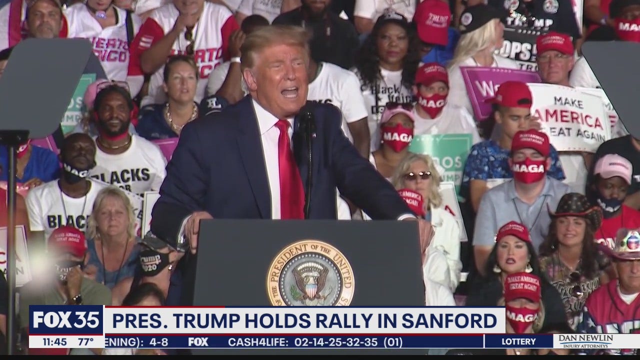 President Trump Thrills Crowds In Sanford