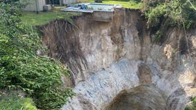 Florida home in danger after 75-ft wide, 45-ft deep sinkhole opens