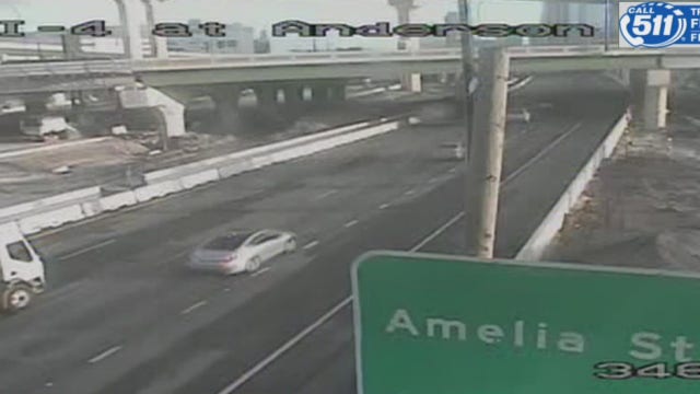 Lane closures expected until Monday on eastbound I-4 in Orlando