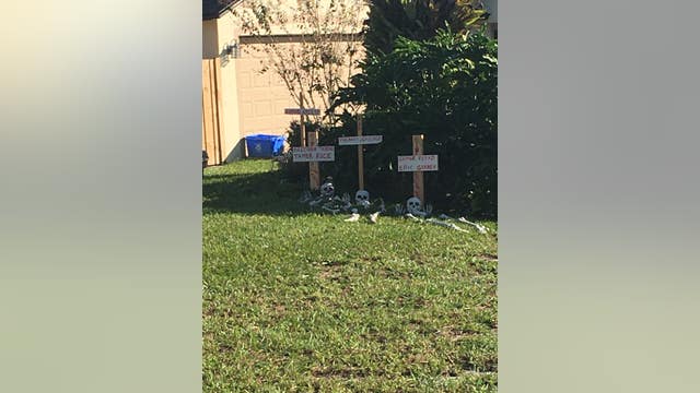 Deltona man says so-called 'racist' Halloween display was put up to send police brutality message