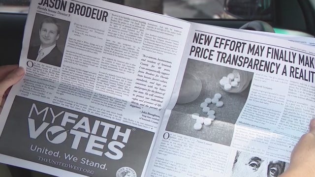 Ad in Seminole County GOP political flyer raising eyebrows