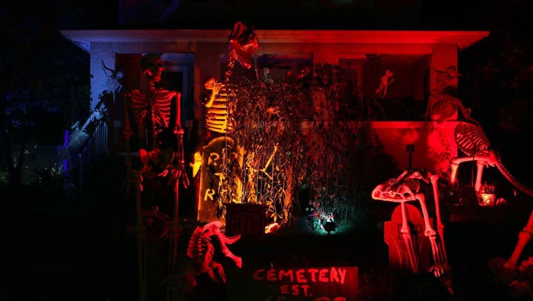 Hackensack street ready for Halloween with horror decorations